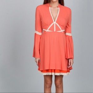 NWT ark and co peach dress boho